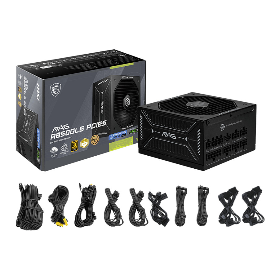 Furnizues Energjie 850W MSI MAG A850GLS PCIE5 / 80+ Gold thumbnail 5