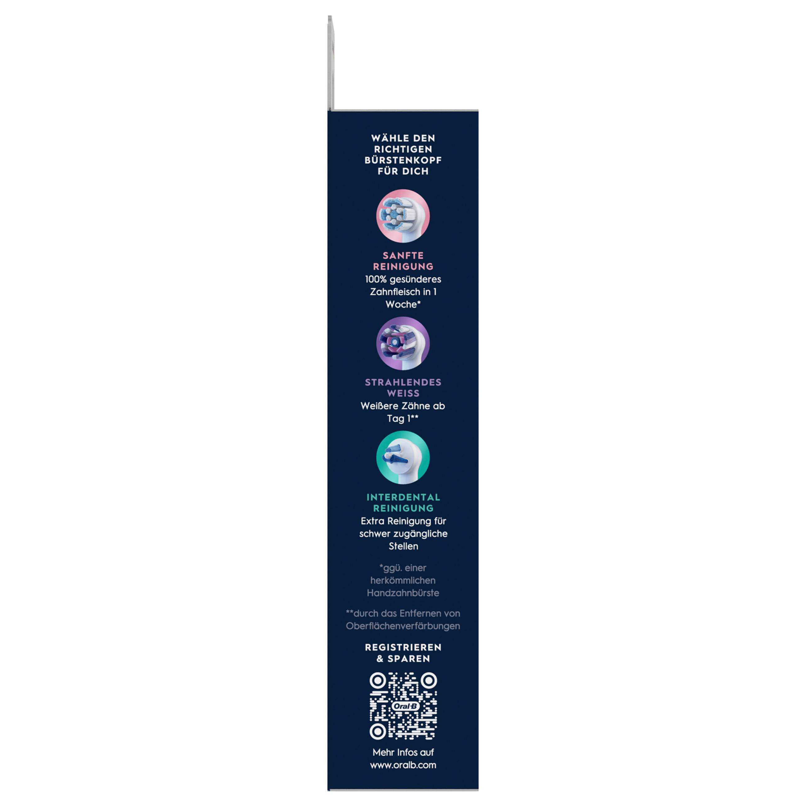 Koka Zëvendësuese për Furçë Dhëmbësh Elektrike Oral-B iO Ultimate Clean, Set me 8 Copë - Bardhë 4