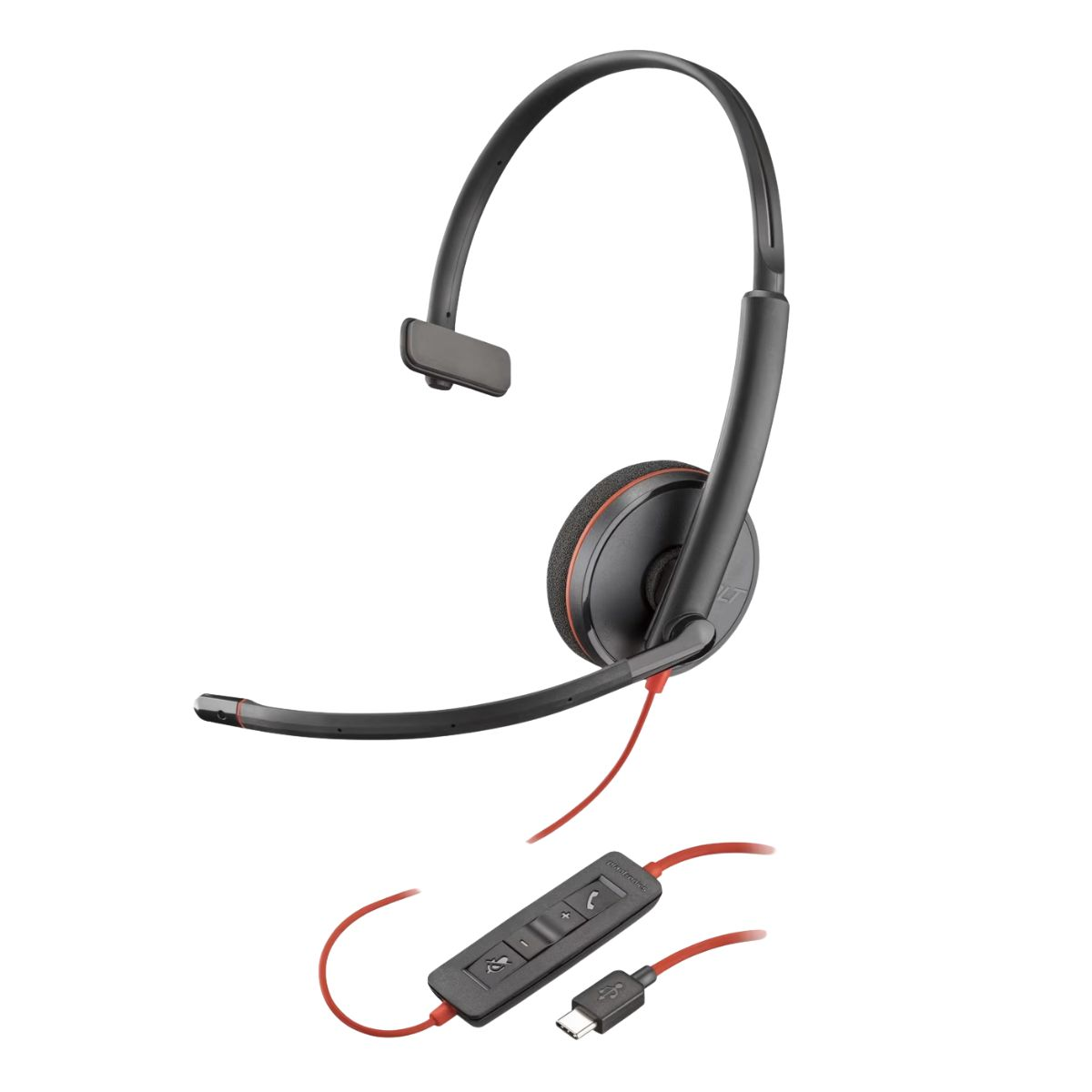 Kufje me Kabllo Poly Blackwire 3210 – Zezë