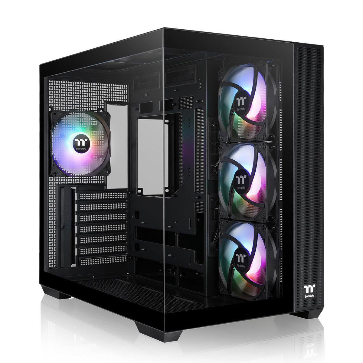 Kasë PC Thermaltake View 380 WS ARGB / Midi Tower / ATX / 4x 120mm ARGB Fan / Tempered Glass - Bardhë 9