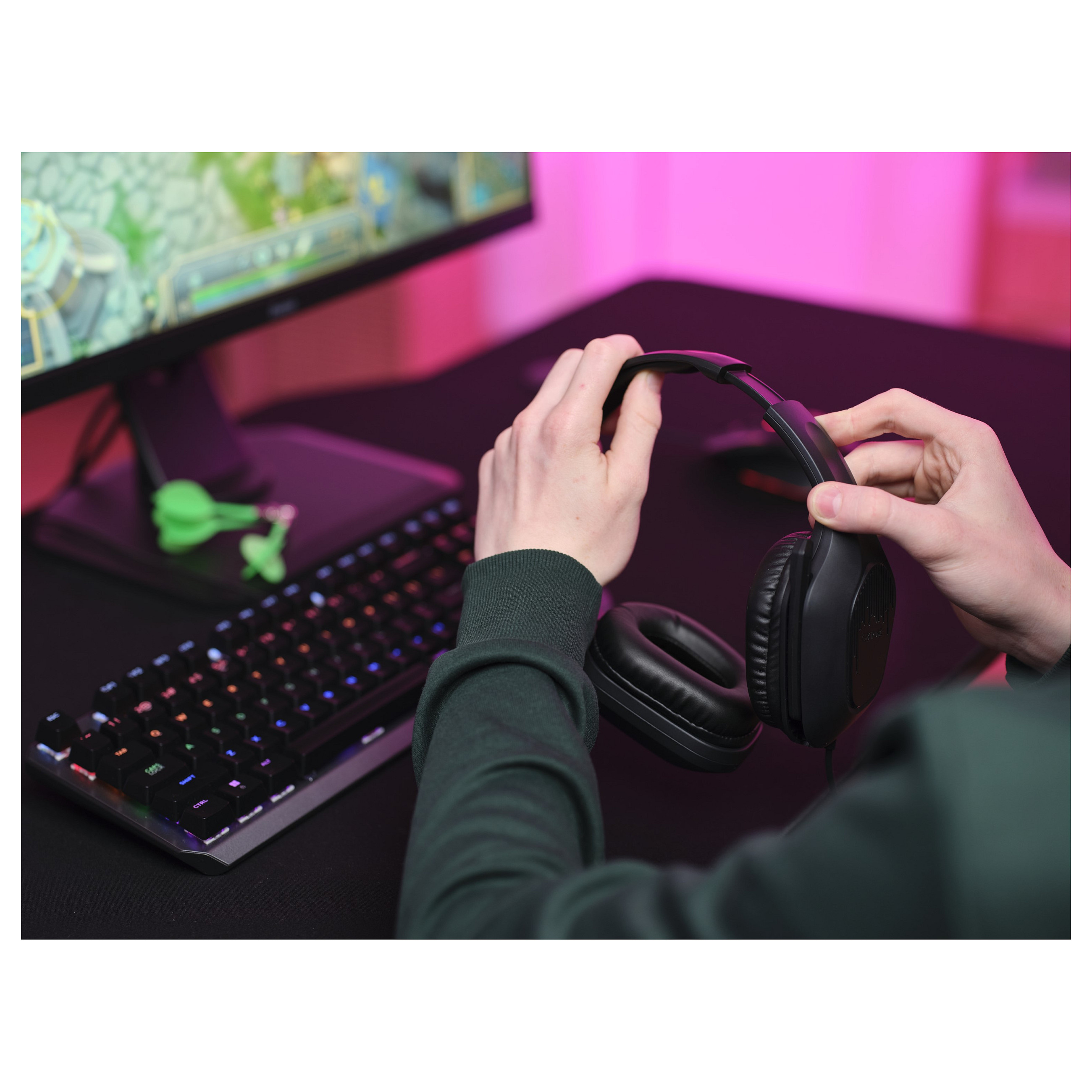 Kufje Gaming Trust GXT 415 Zirox / Wired / Over-Ear / 50 mm / 3.5 mm / Mikrofon / 2 m – Zezë 9