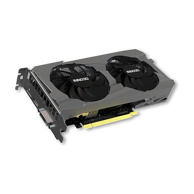 Kartë Grafike NVIDIA Inno3D GeForce RTX 3050 Twin X2 OC / 6GB GDDR6 / PCIe 4.0 / Dual Fan – Zezë
