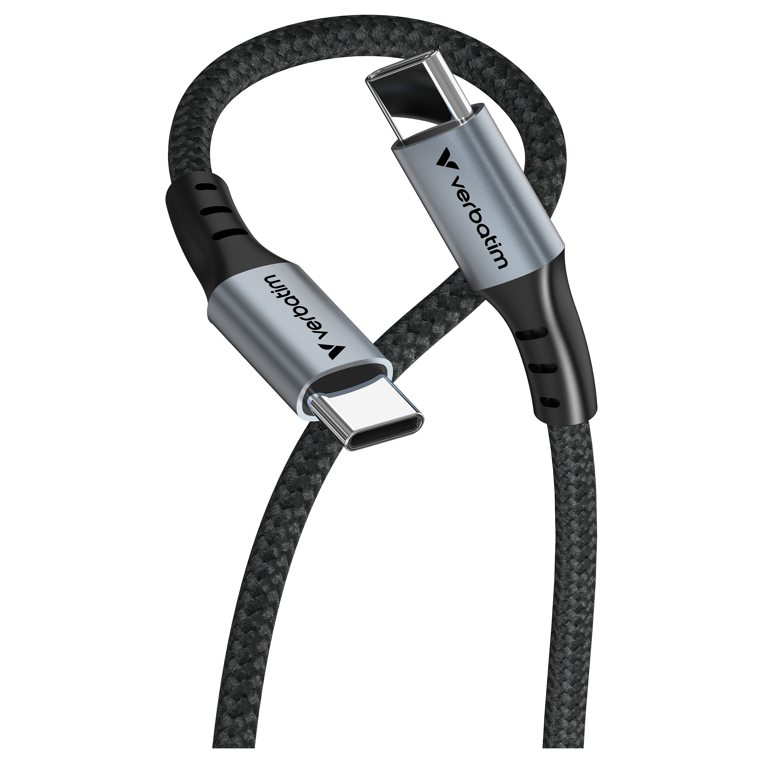 Kabllo USB Verbatim 31848, USB-C në USB-C, 1.2 m, 100 W, ekran për fuqinë e karikimit - Zezë 7