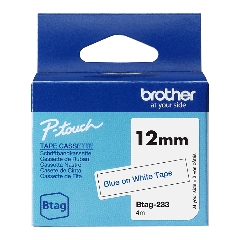 Shirit për Printer Brother P-Touch TZ-211 / 6 mm × 8 m / Transferim Termik / Shkrim i Zi mbi të Bardhë 7