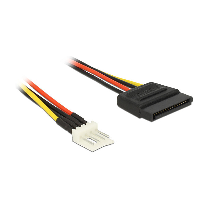 Kabllo për Furnizim me Energji DeLOCK 60100, SATA 15-pin në 4-pin Molex, 12 cm 5