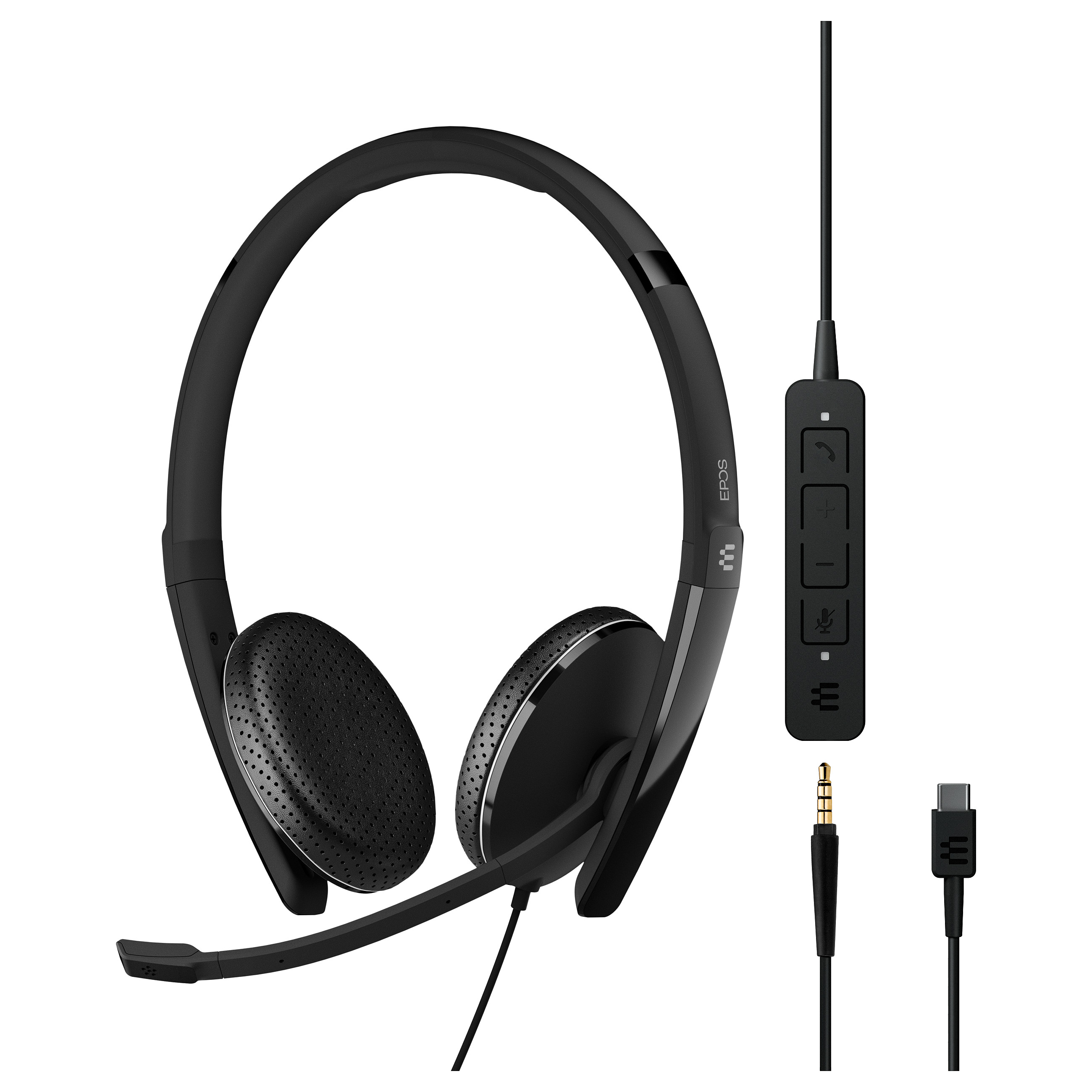 Kufje me kabllo EPOS ADAPT 165 USB-C II / USB-C / 3.5mm / Stereo / UC / Mikrofon me anulim zhurme - Zezë 5