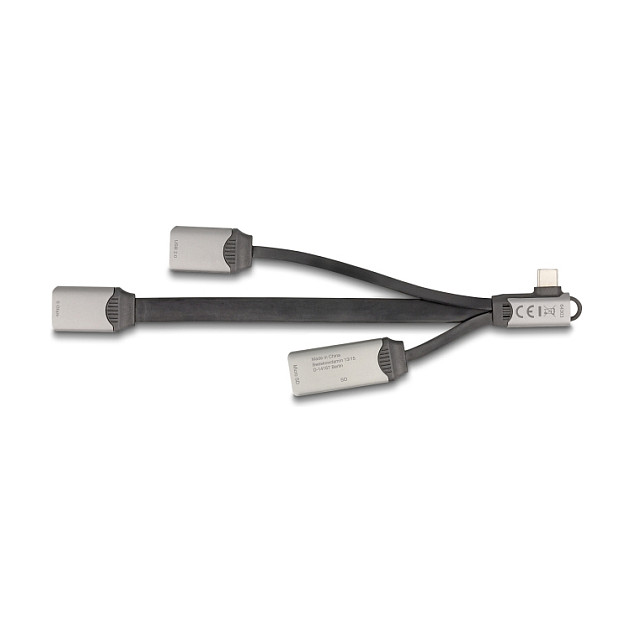 Hub USB DeLOCK 64303 / USB Type-C / 2 Porta USB / SD / Micro SD / 5 Gbps - Gri 3