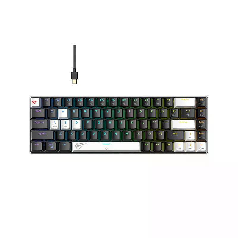 TASTIERE GAMING HAVIT KB906L BLACK WHITE