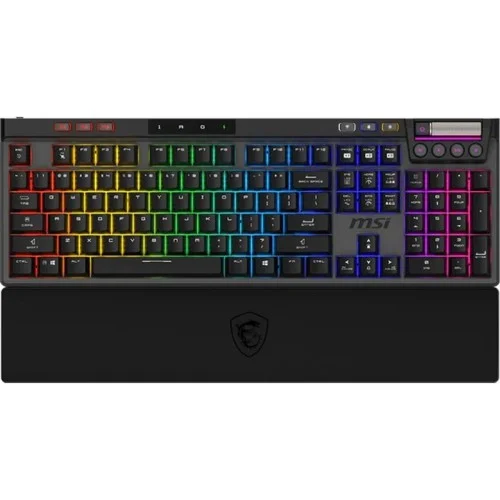 Tastierë Gaming MSI Strike Pro Wireless / Wired / Kailh Midnight Pro Silent / USB + 2.4 GHz Wireless + Bluetooth / AZERTY FR / RGB - Zezë 3