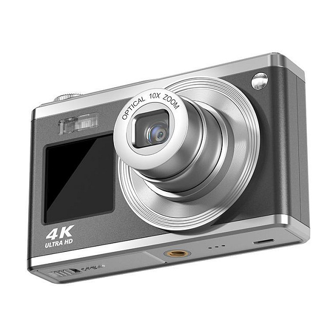Kamerë digjitale AgfaPhoto Realishot DC9200, 24MP, CMOS, 10x Optical Zoom, 4K, Ekran i dyfishtë 2.8" + 1.54" – Zezë, Argjend 2