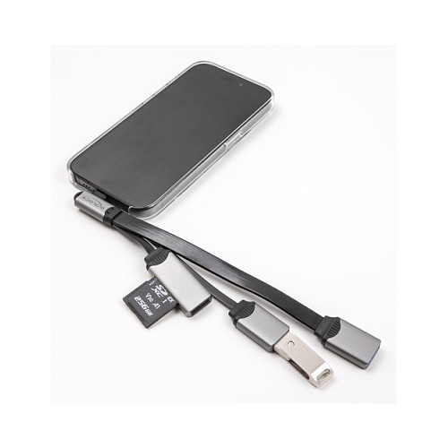 Hub USB DeLOCK 64303 / USB Type-C / 2 Porta USB / SD / Micro SD / 5 Gbps - Gri 5