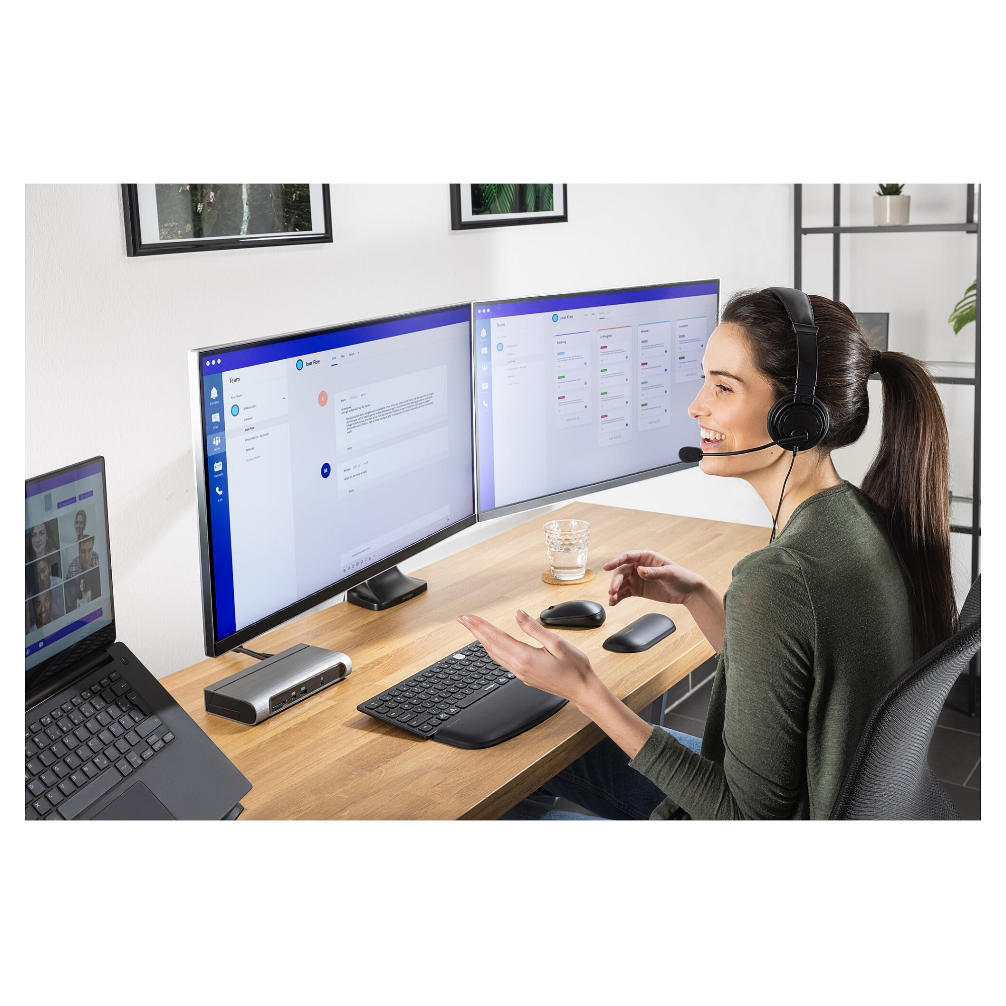 Kufje me kabllo Kensington K97457WW / USB-C / 40 mm / Noise-Cancelling Mic - Zezë 10