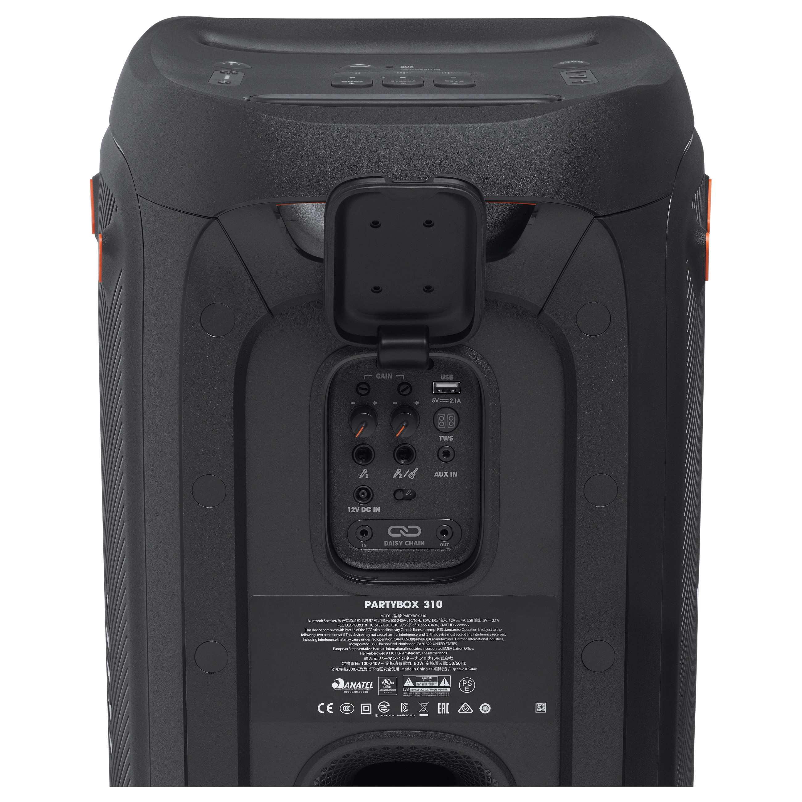 Altoparlant për Festa JBL PartyBox 310, Bluetooth, 240W – Zezë 5