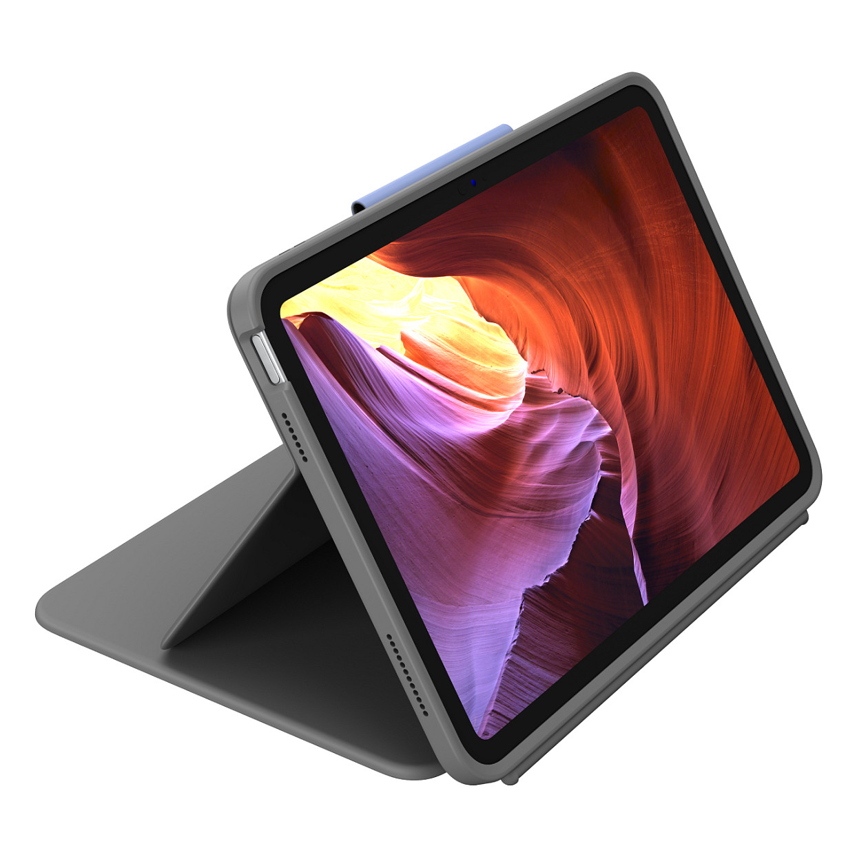 Tastierë për Tablet Logitech Rugged Folio / iPad 10.9" 10th Gen / QWERTY English / Smart Connector / 4 Mënyra Përdorimi / Mbrojtje ndaj Goditjeve – Gri 5