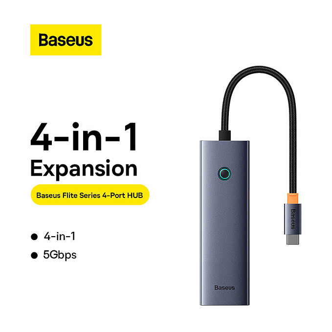 Hub USB Baseus 11 in 1, 2x HDMI 4K DP, RJ45, PD 100W, gri 4