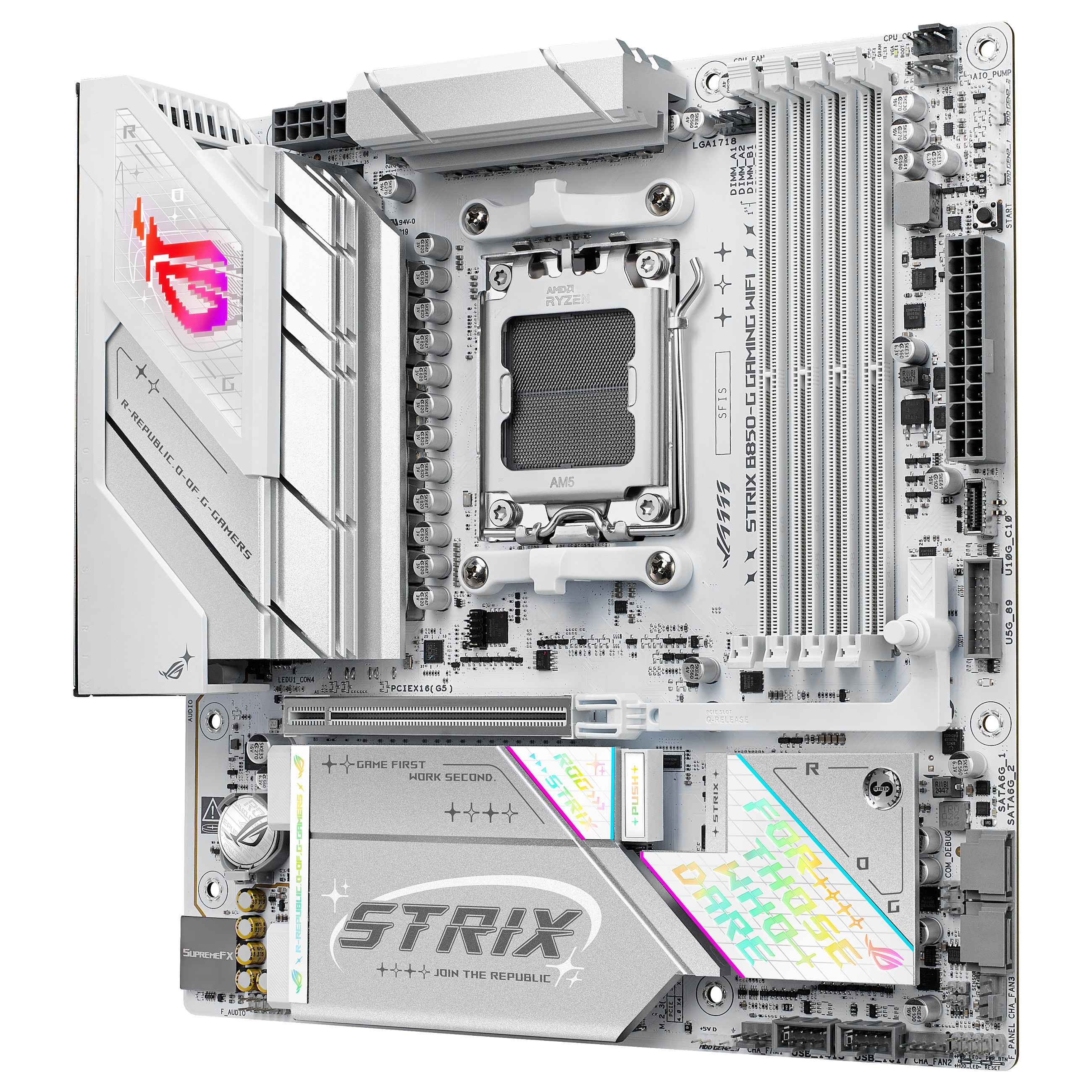 Pllakë Amë AMD AM5 ASUS ROG STRIX B850‑G GAMING WIFI / DDR5 / mATX / HDMI+DP