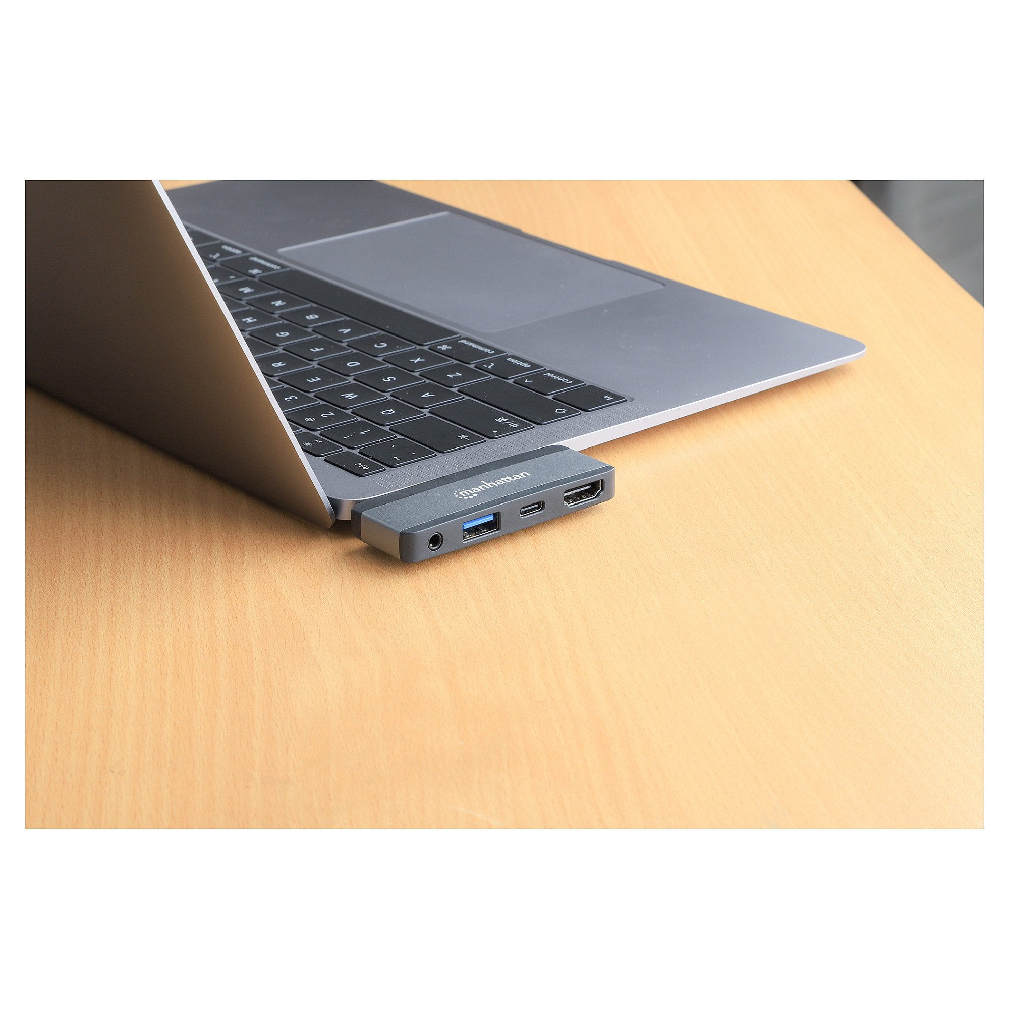 Docking Station Manhattan 190404 / 1x USB-A / 1x USB-C / HDMI / 3.5mm Audio / 100W PD – Hiri 8
