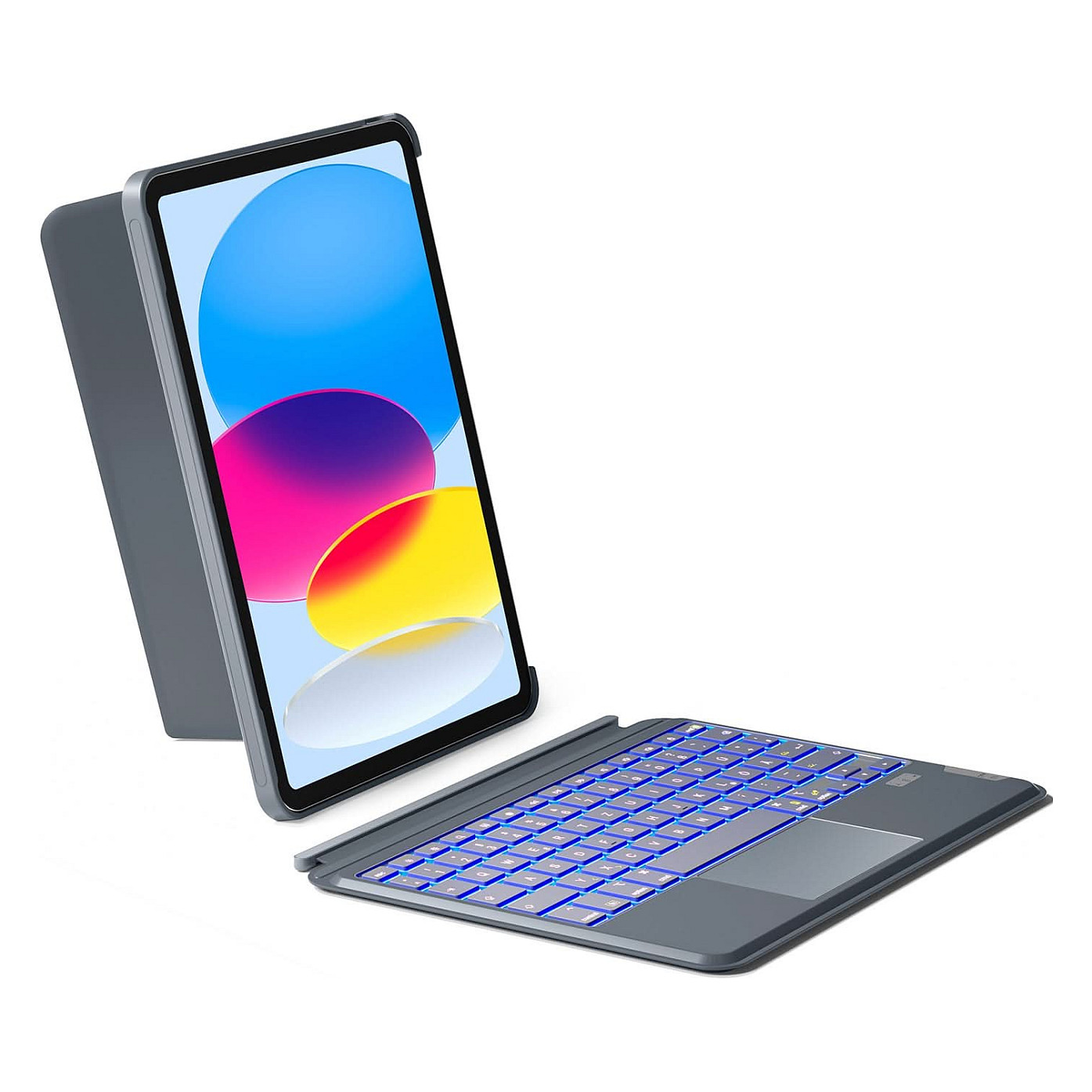 Tastierë për Tablet Logitech Combo Touch / iPad 10th Gen + A16 / QWERTY (IT) / Trackpad / Smart Connector / 16 Nivele Ndriçimi – Gri 6