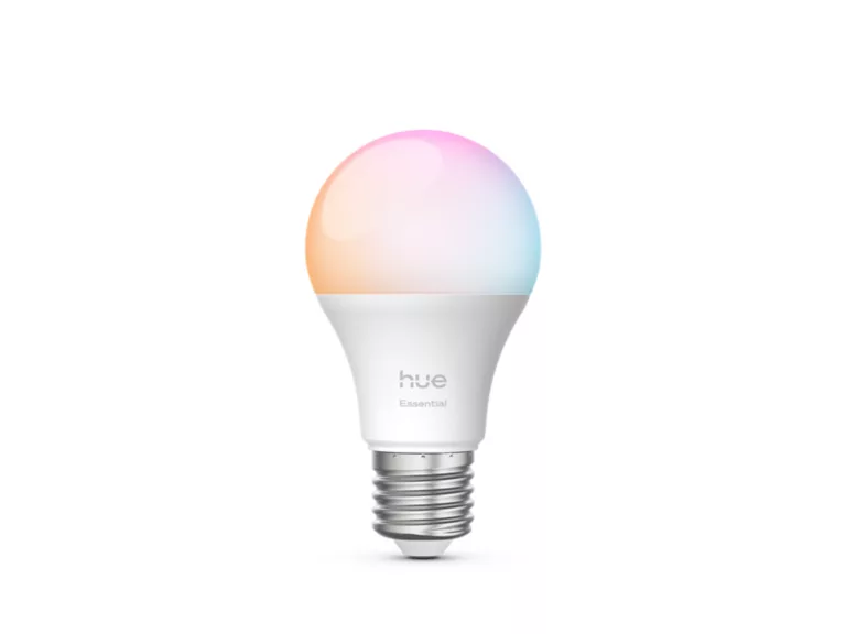 Dritë e Mençur Philips Hue Essential A60, E27, 806lm, 8W, 2200–6500K, Bluetooth + Zigbee - Bardhë