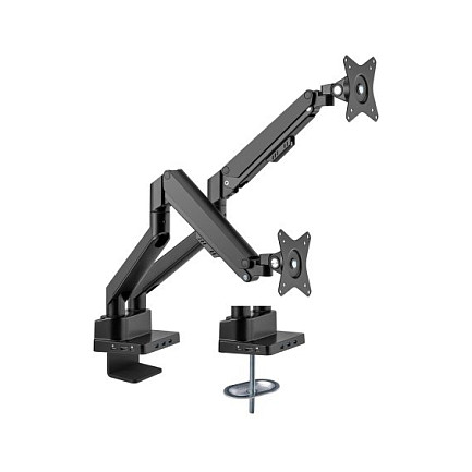 Mbajtëse për Monitor Manhattan 461887 / 2 Monitorë / 17–32" / deri 9kg për Monitor / VESA 75x75 & 100x100 / Gas Spring - Zezë 3