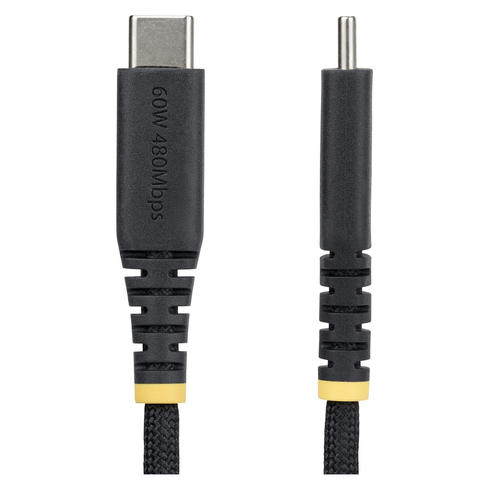 Kabllo USB StarTech.com USB2CC2MNCBR / USB-C në USB-C / 2m / USB 2.0 / 60W / 3A - Zezë thumbnail 2