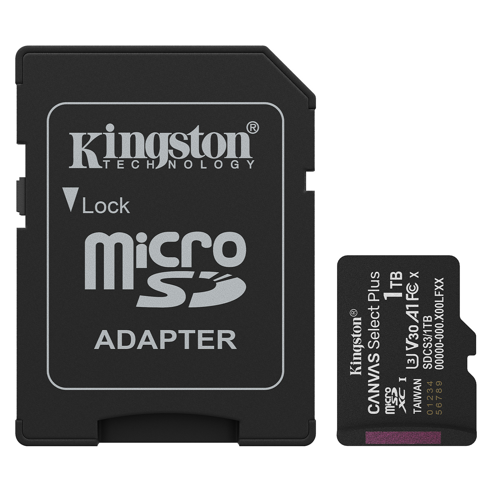Kartë Memorie SD Kingston 1TB microSDXC Canvas Select Plus Gen3 150MB/s A1 + Adapter