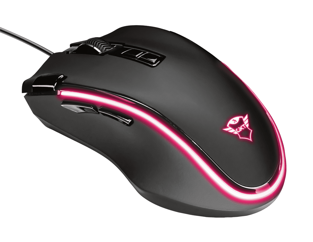 Maus Gaming Trust GXT188 Laban / 100-15.000 DPI / 125-1000Hz / 300 IPS / USB 2.0 / 1.8m / RGB / I zi 5