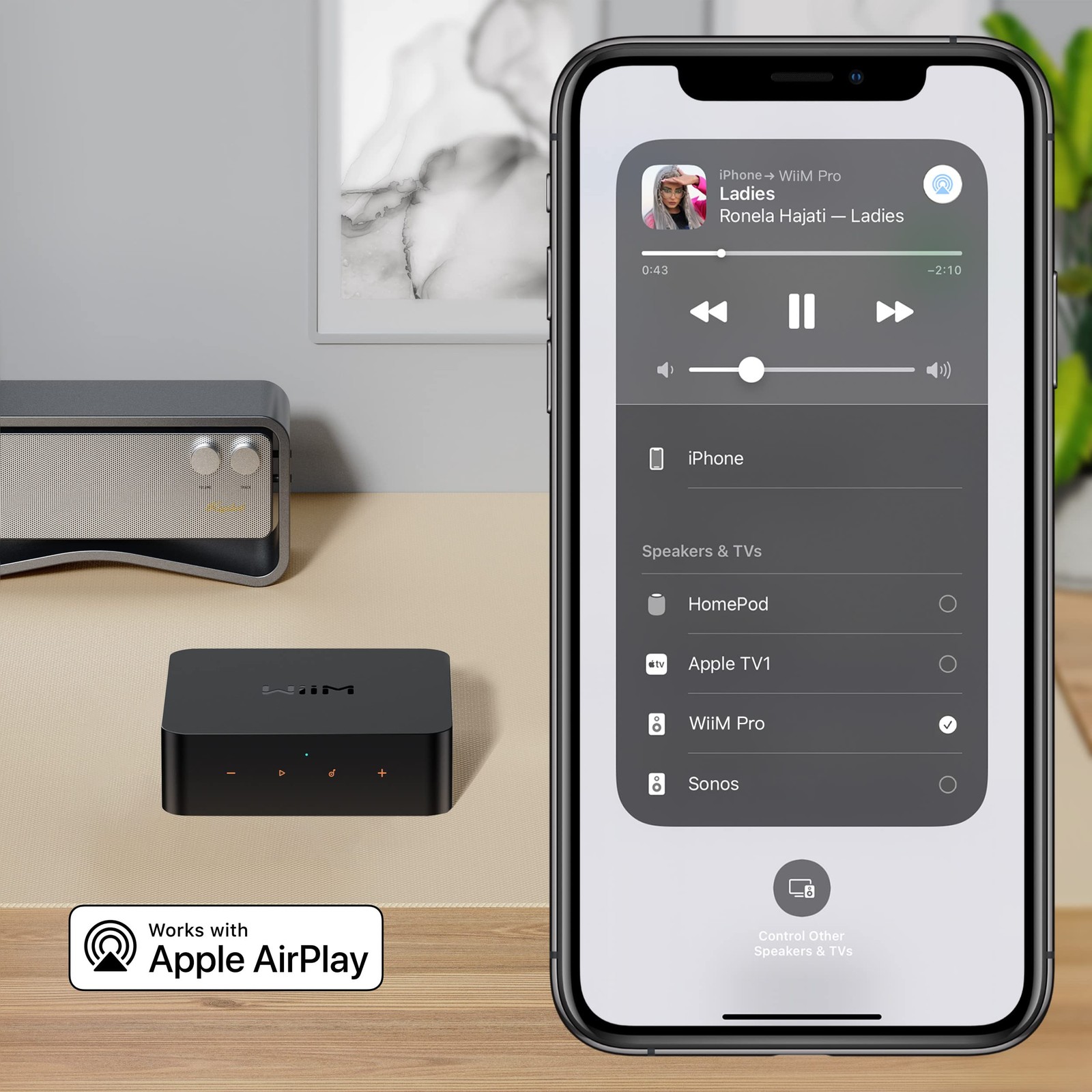 Streamer Audio WiiM Pro, Wi-Fi, Bluetooth 5.1, AirPlay 2, Google Cast, RCA, Optike, Koaksiale - Zezë 3