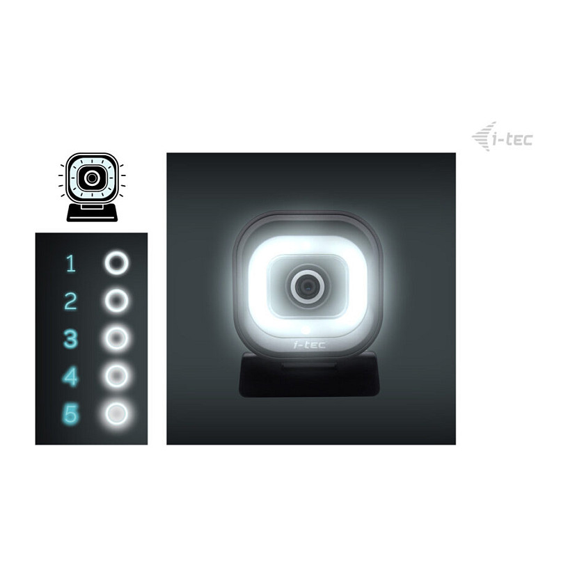 Webcam I‑TEC SOLOMON 700 STREAM / 4K / Ring Light - Zezë 7