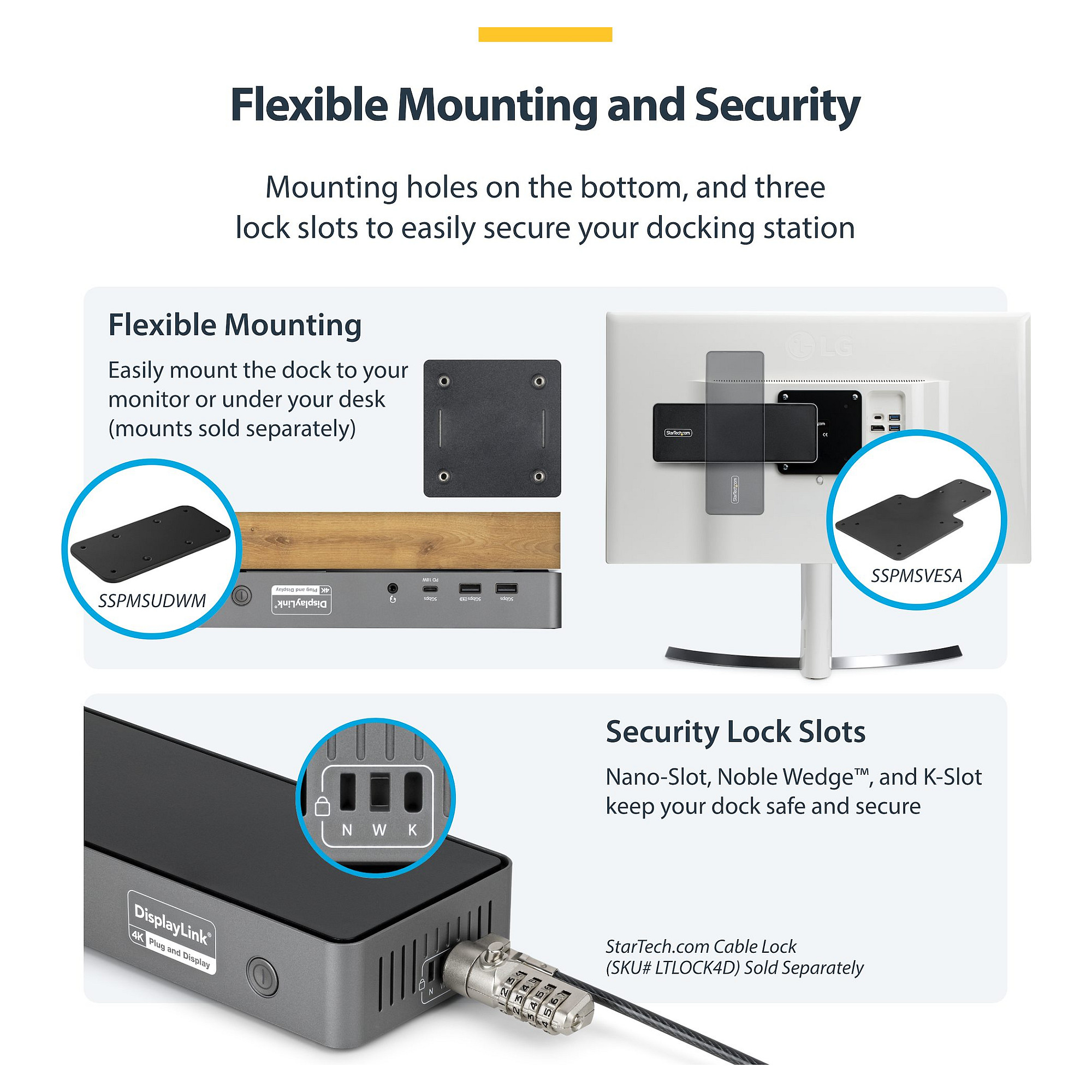 Docking Station StarTech USB-C to USB-A / USB-C / USB 2.0 / HDMI / DP / LAN thumbnail 6