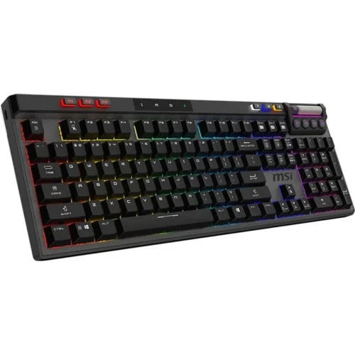 Tastierë Gaming MSI Strike Pro Wireless / Wired / Kailh Midnight Pro Silent / USB + 2.4 GHz Wireless + Bluetooth / AZERTY FR / RGB - Zezë 2