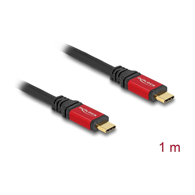 Kabllo DeLOCK 80098, USB-C në USB-C, USB 3.2 Gen 2, 10 Gbps, 100 W, 1 m - Shumëngjyrëshe 2