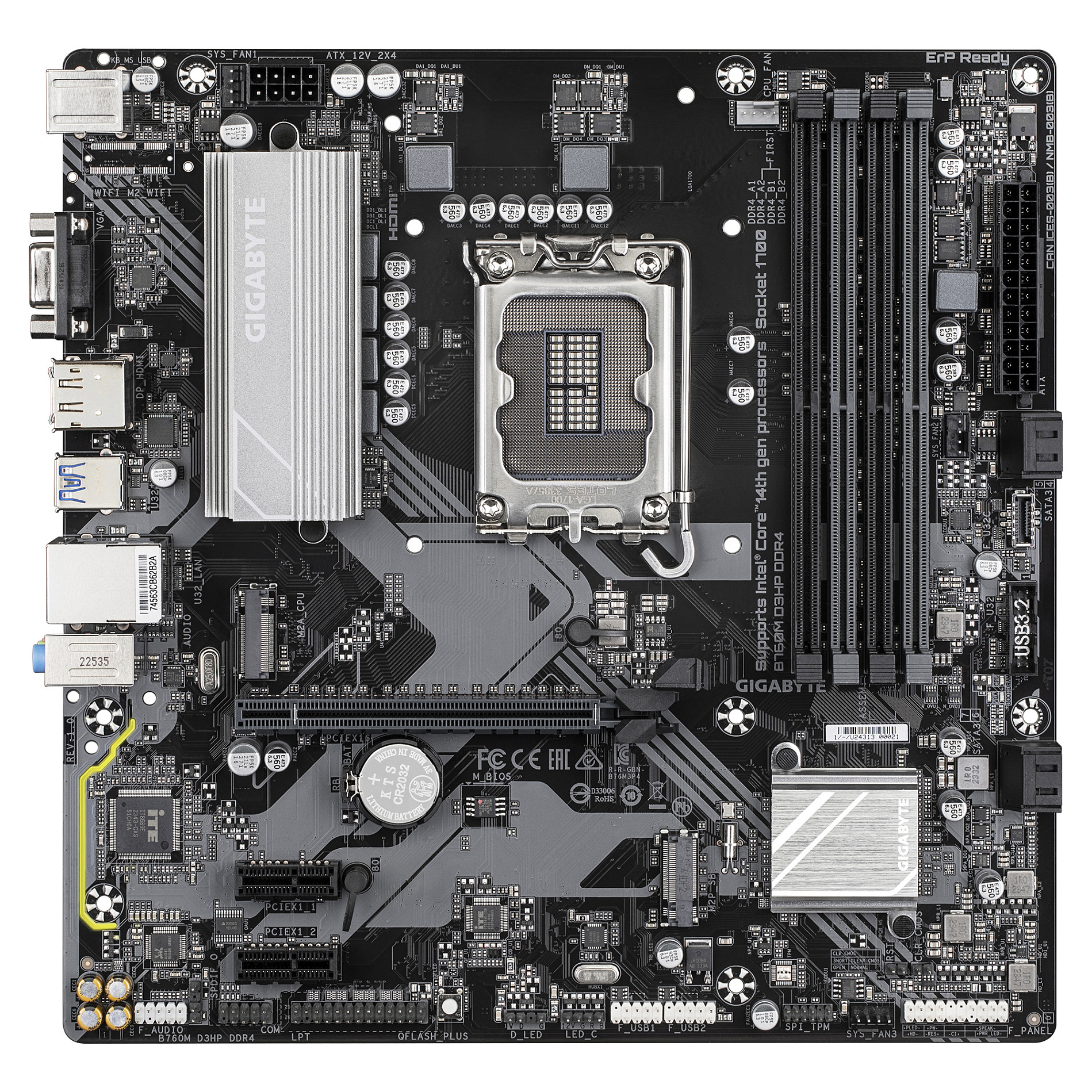 Pllakë Amë B760M D3HP DDR4 mATX thumbnail 2