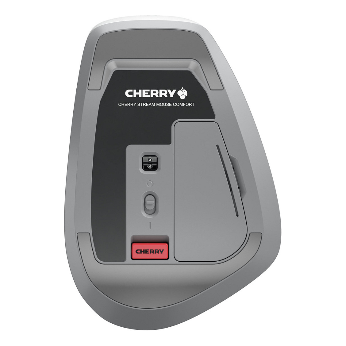 Maus pa Kabllo Ergonomik Cherry STREAM COMFORT - Bardhë thumbnail 2