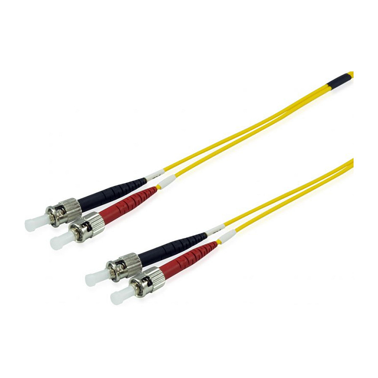 Kabllo për Rrjet Equip LWL Patch Cable ST–ST / 10.00m / Singlemode Duplex OS2 – Polybag