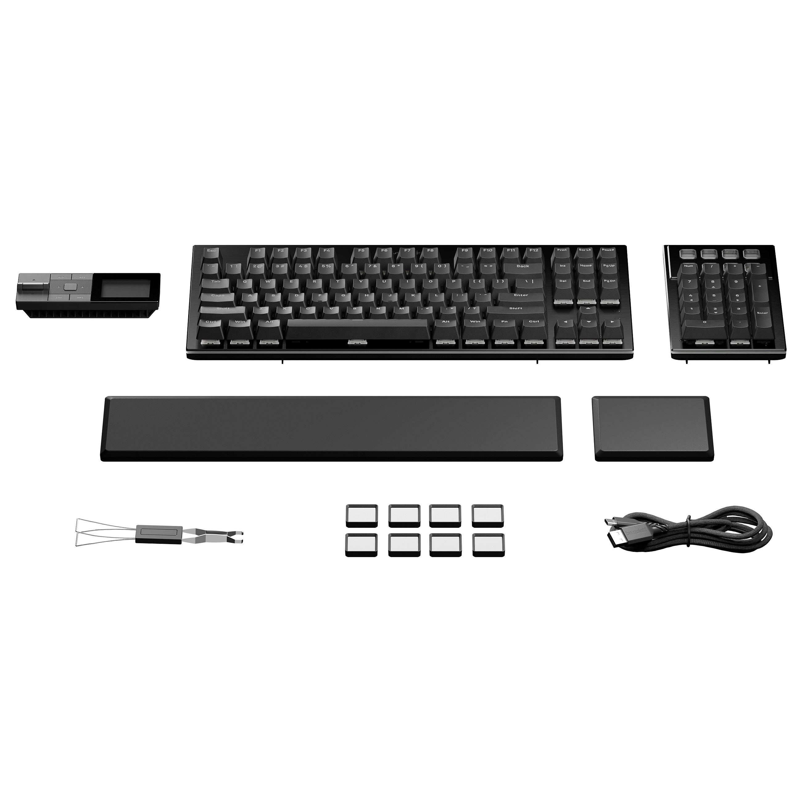 Tastierë Gaming be quiet! Dark Mount Silent Tactile / Full-Size / Mekanike / Silent Tactile Switches / QWERTZ / RGB / USB - Zezë 9