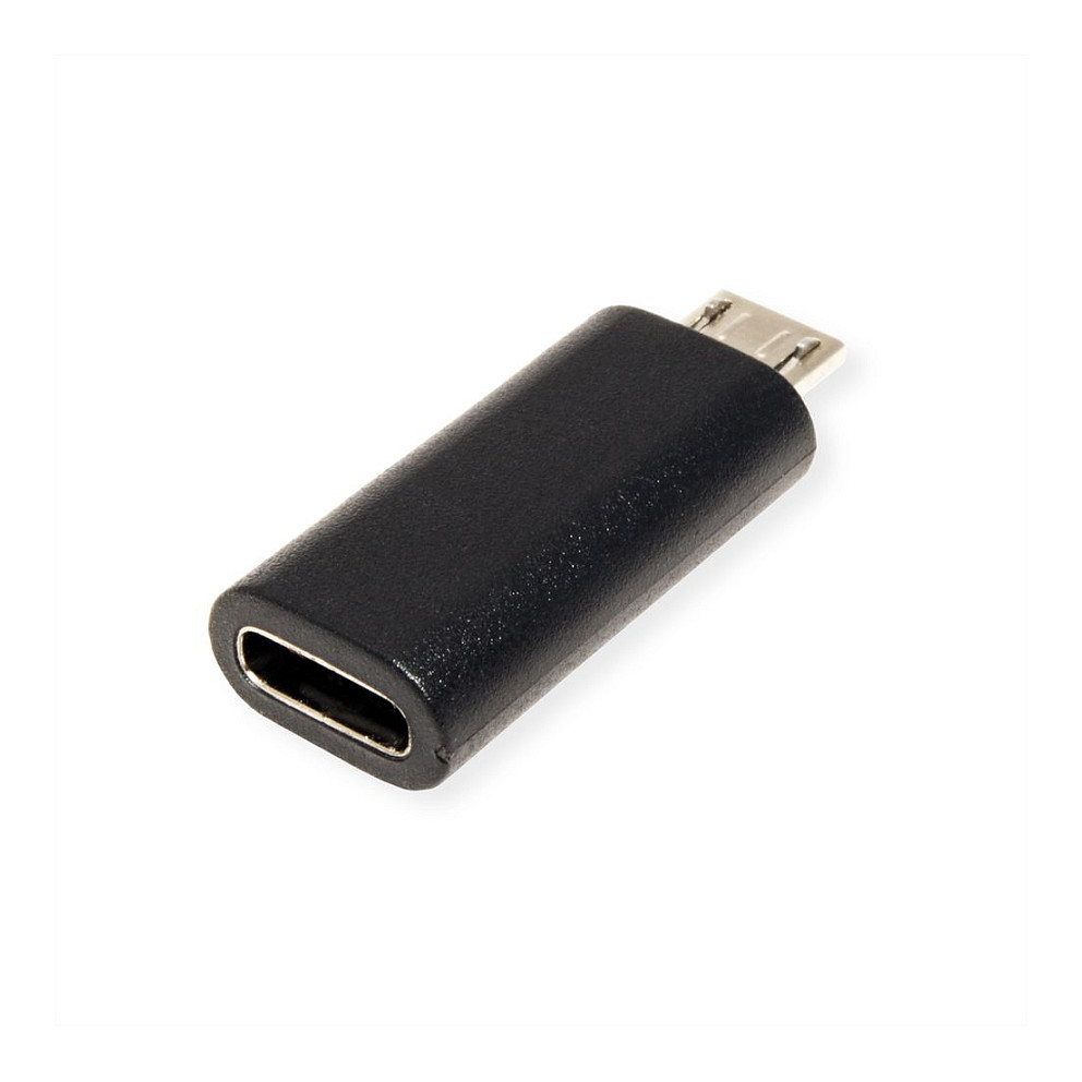 Adapter VALUE 12.99.3192 / Micro-USB B në USB-C - E zezë thumbnail 3