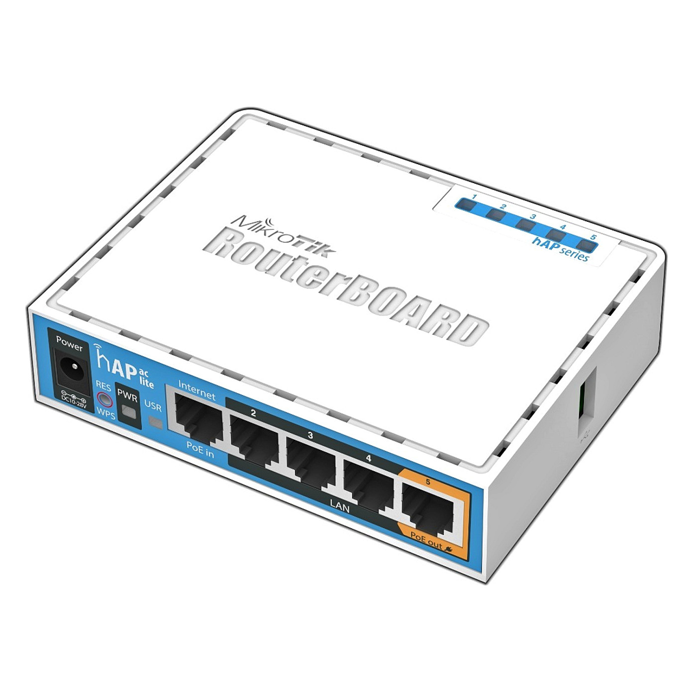 MikroTik hAP be lite A42G-HbeP Wi-Fi 7 Tri-Band Router / 1× 2.5GbE + 3× Gigabit Ethernet / RouterOS v7 – Bardhë 7