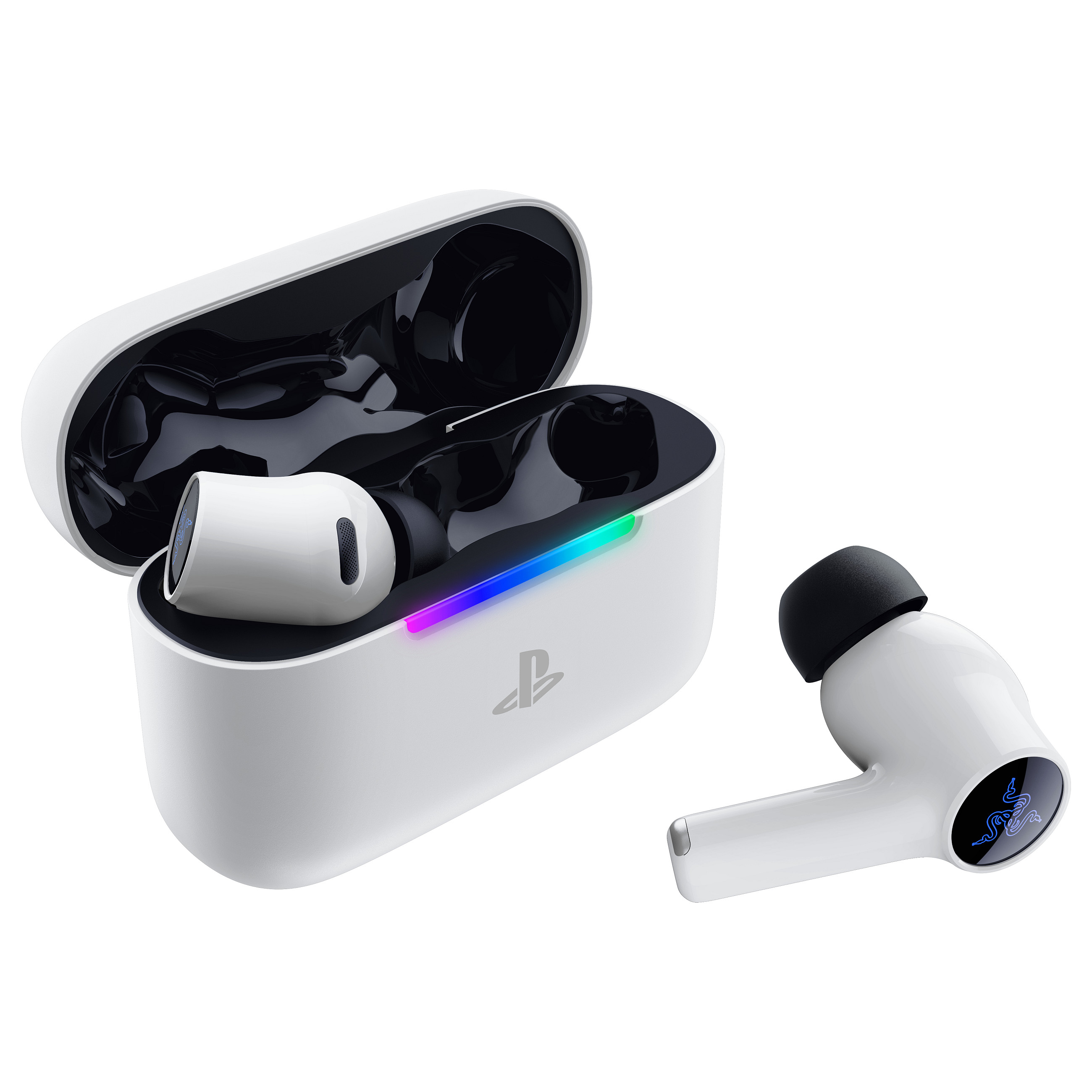 Kufje Gaming Razer Hammerhead V3 X HyperSpeed / PlayStation / Wireless / Bluetooth 5.3 - Bardhë 4