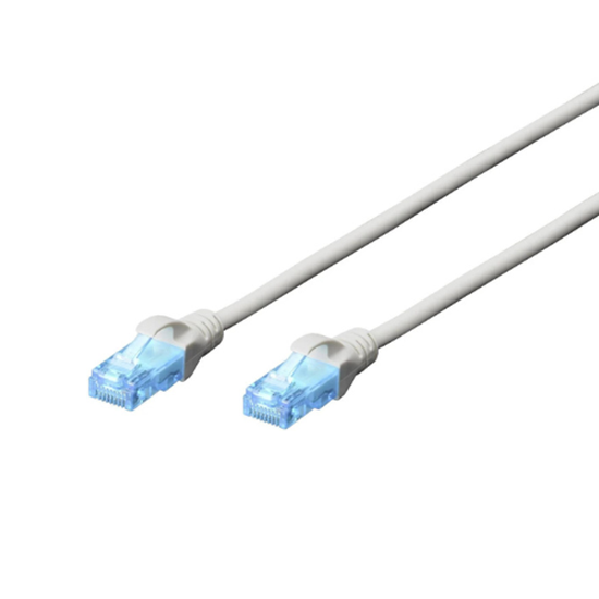 Kabllo për rrjet Digitus DK-1512-0025 / Cat 5e / U/UTP / RJ-45 / 1000 Mbit/s / 0.25m - Hiri