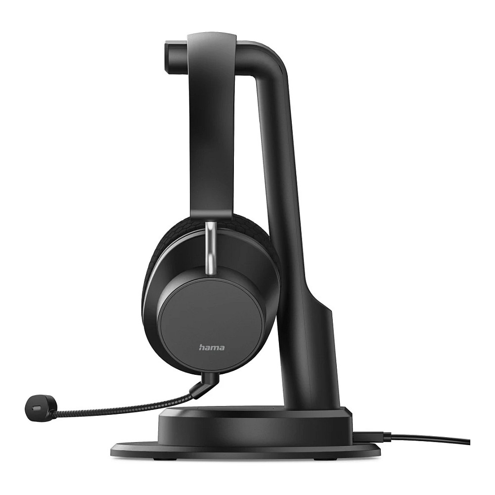 Kufje pa kabllo Hama BT-900, Bluetooth 5.3, USB-C, USB-A, 3.5mm, ENC, Bazë Karikimi - Zezë 2