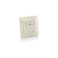 Aksesorë për rrjet Equip / Surface Mount Faceplate / 2x RJ45 Cat6A