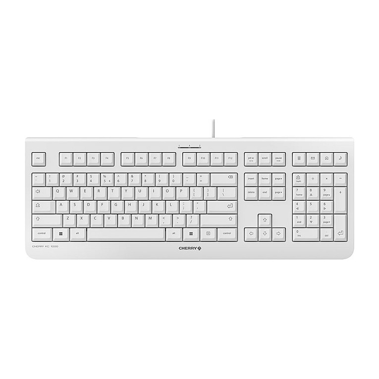 Tastierë Me kabllo Cherry KC 1000 / QWERTY – Bezhë
