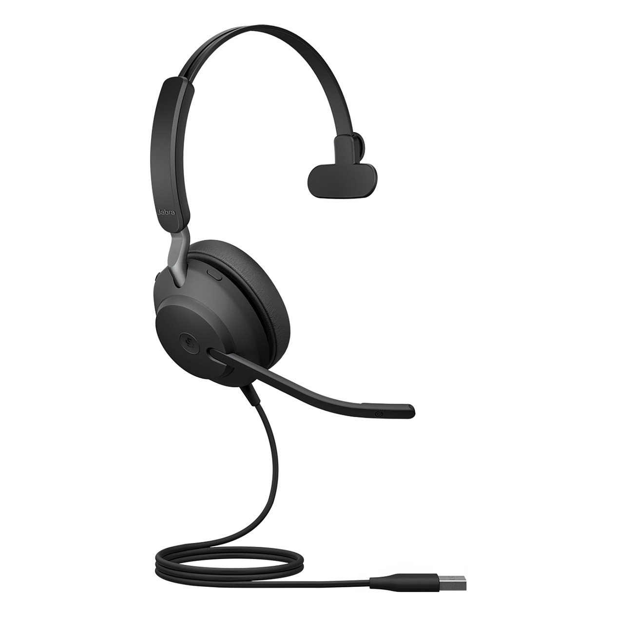 Kufje me kabllo Jabra Evolve2 40 MS Mono / USB-A / 40mm / Microsoft Teams / Mikrofon me reduktim të zhurmës - Zezë 2