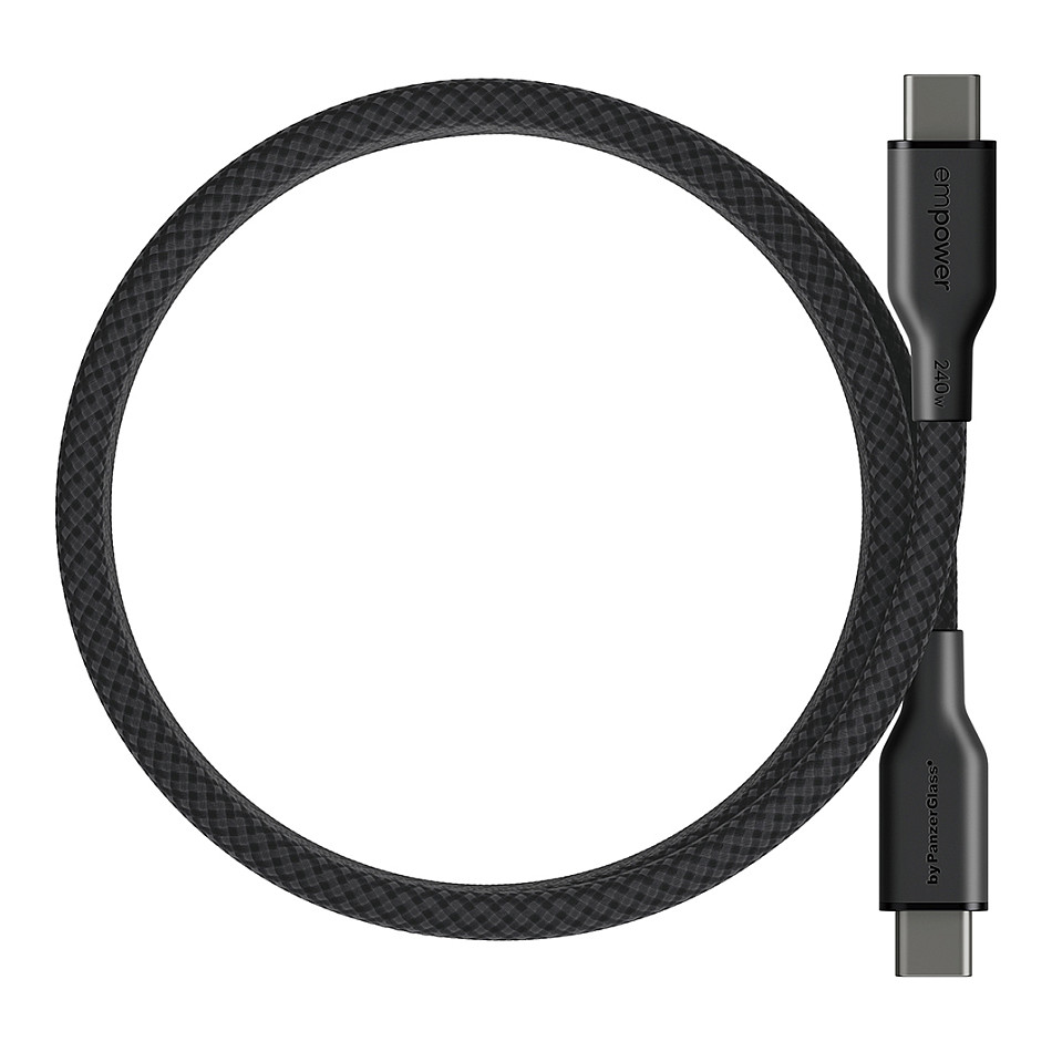 Kabllo empower by PanzerGlass Magnetic, EM68208, USB-C në USB-C, USB 2.0, 240W, 1.5 m - Zezë 4