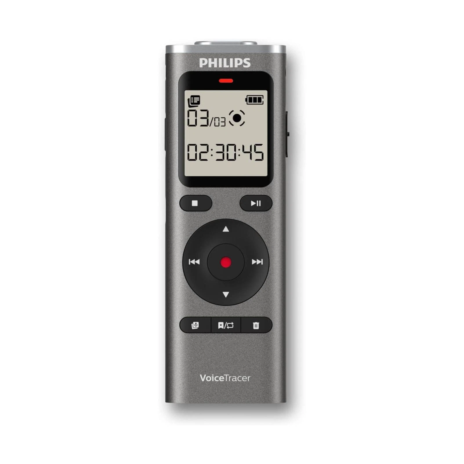 Diktafon Digjital Philips VoiceTracer DVT1170, 8GB, Ekran LCD 1.34", USB-C, microSD, Regjistrim me Aktivizim Zëri - Hiri 2