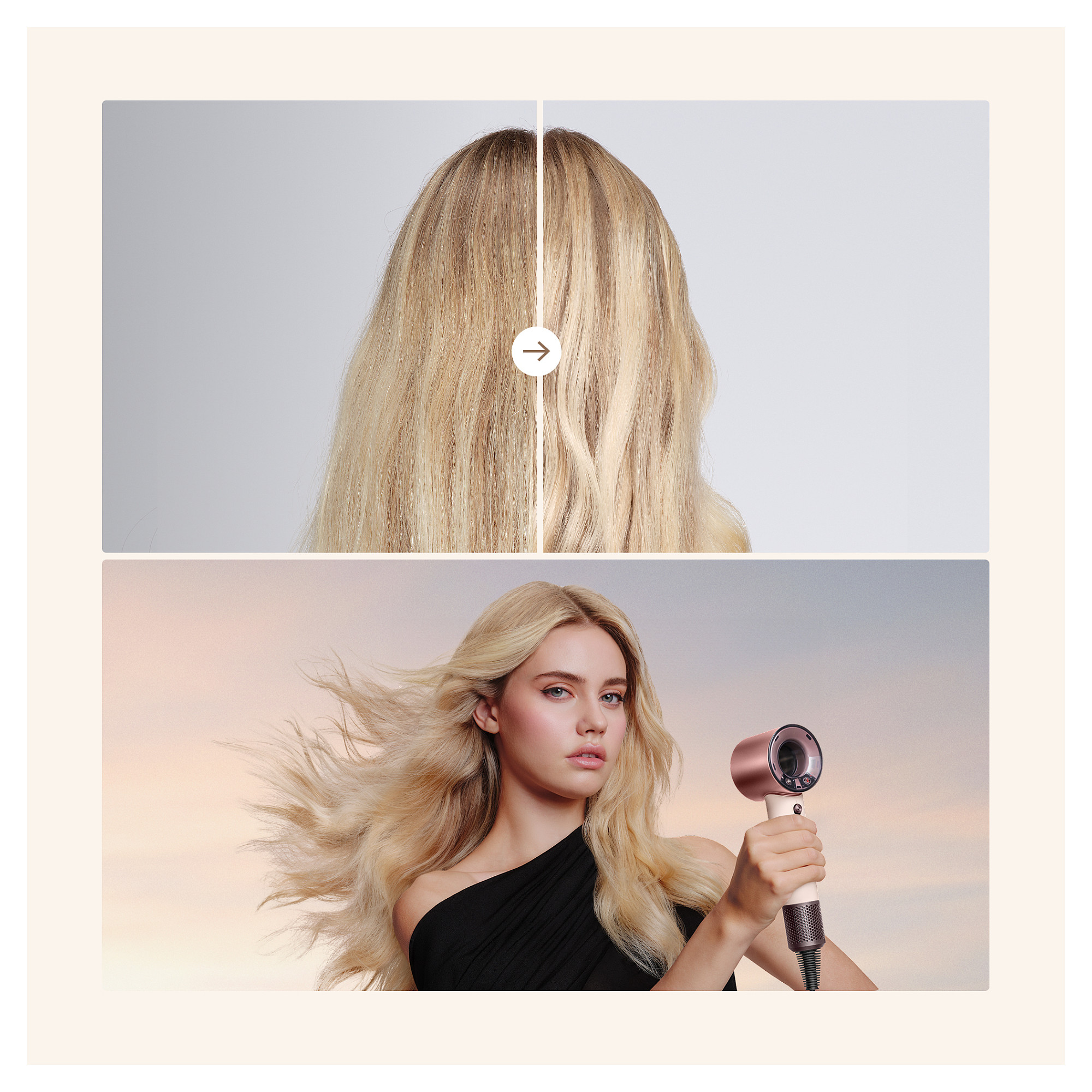 Tharëse për flokë Dyson Supersonic Travel / 110.000 RPM / Air Multiplier / 3 Nxehtësi / 2 Shpejtësi / 100-240V – Rozë/Krem 6