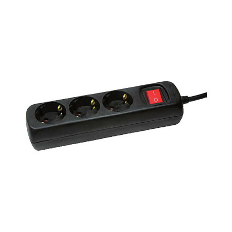 Kabllo zgjatëse LogiLink Socket, 3 priza + ndërprerës 3