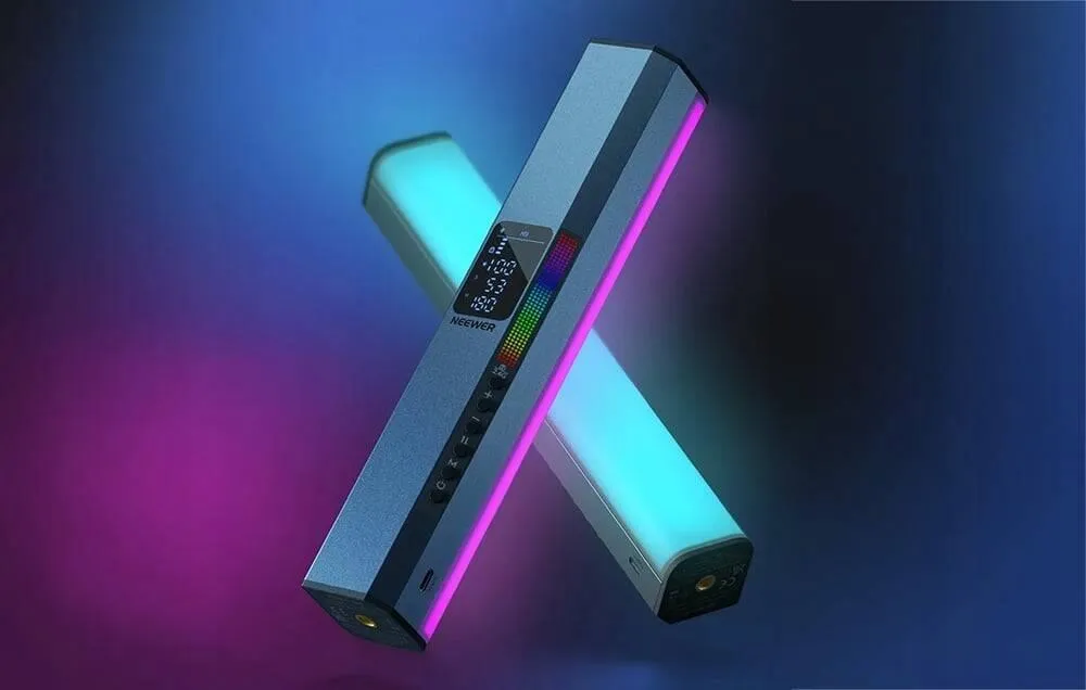 Dritë e Mençur Neewer RGB1, RGB, 10W, 800Lux, 3200-5600K, CRI 98+, 25cm, Magnetike - Zezë 2