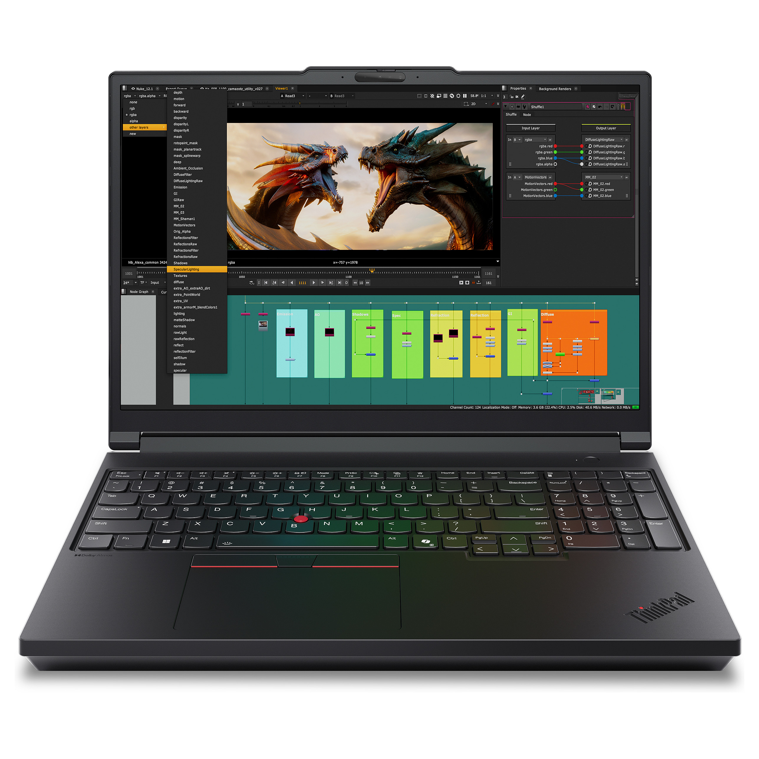 Laptop Lenovo ThinkPad P16 G3 / Ultra 7 255HX / 64GB DDR5 / 1TB / 16" WUXGA IPS AG 60Hz / RTX Pro 3000 12GB / DE - Zezë